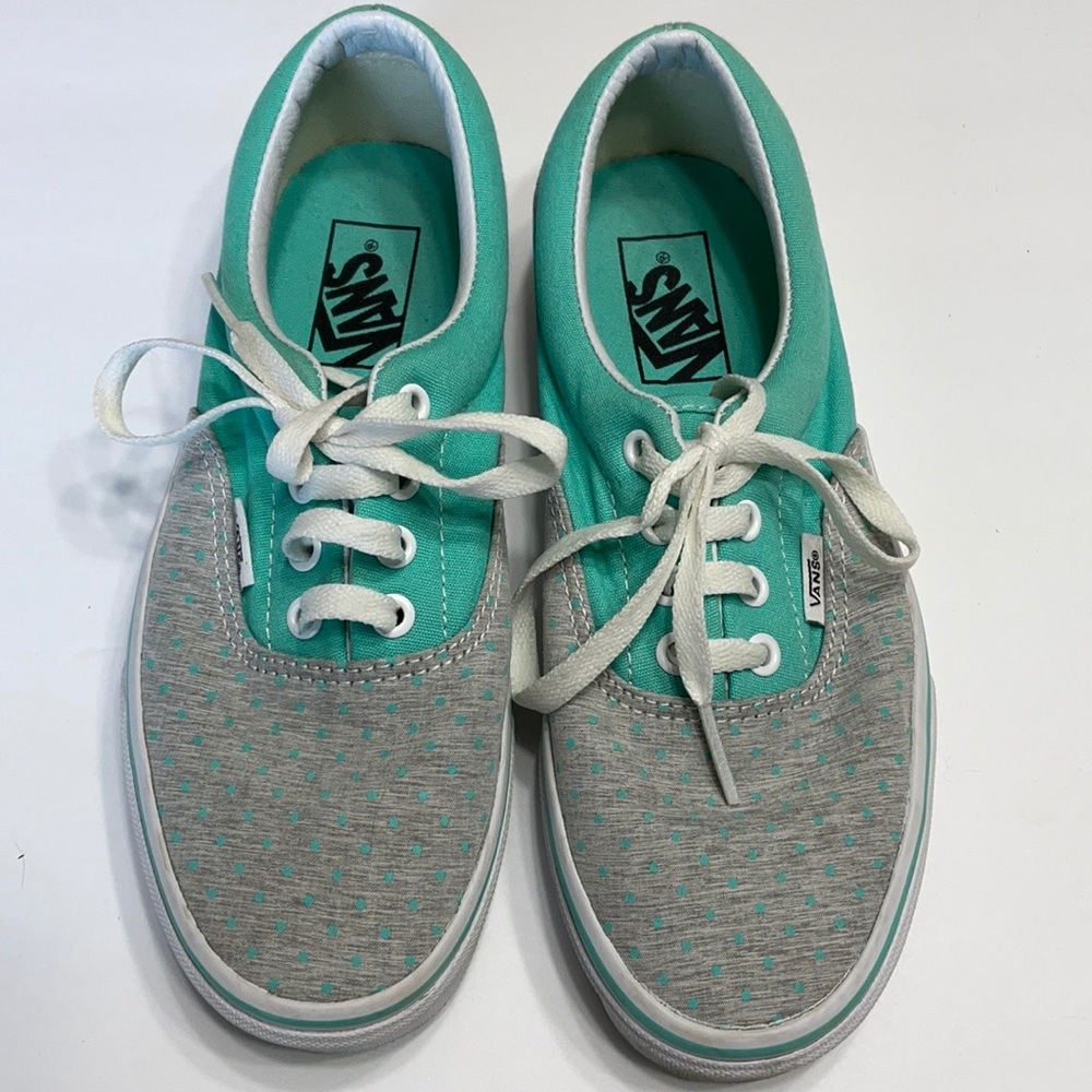 Unisex Teal and Gray Vans